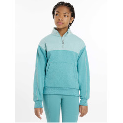 LeMieux Pullover mit Viertelreißverschluss Kate Young Rider Lagune Blau LeMieux Pullover mit Viertelreißverschluss Kate Young Rider Lagune Blau