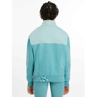 LeMieux Pullover mit Viertelreißverschluss Kate Young Rider Lagune Blau LeMieux Pullover mit Viertelreißverschluss Kate Young Rider Lagune Blau