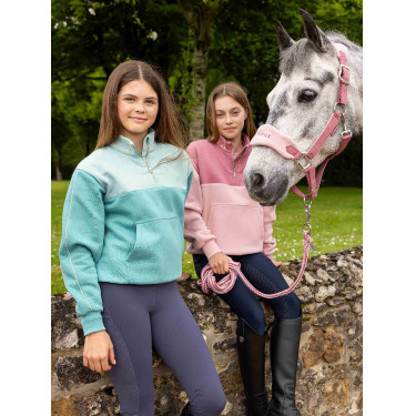 LeMieux Pullover mit Viertelreißverschluss Kate Young Rider Lagune Blau LeMieux Pullover mit Viertelreißverschluss Kate Young Rider Lagune Blau