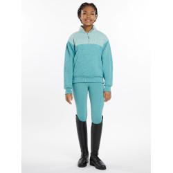 LeMieux Pullover mit Viertelreißverschluss Kate Young Rider Lagune Blau LeMieux Pullover mit Viertelreißverschluss Kate Young Rider Lagune Blau