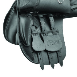 Bates Vielseitigkeitssattel Leder Heritage Schwarz