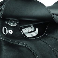 Vielseitigkeitssattel Bates SC+ Luxusleder Schwarz