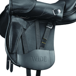 Bates Wide Plus Vielseitigkeitssattel Schwarz