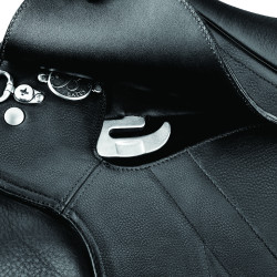 Bates Wide Plus Vielseitigkeitssattel Schwarz