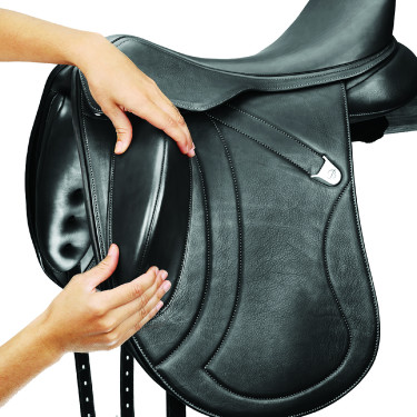 Sattel Bates Innova Mono+ Cair® Luxusleder Schwarz Sattel Bates Innova Mono+ Cair® Luxusleder Schwarz