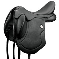 Sattel Bates Artiste Hart Viertelkurz Schwarz