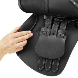 Sattel Arena Hindernis Pony Schwarz