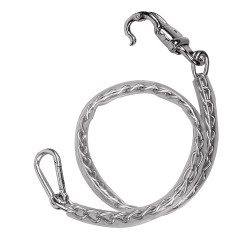 Lange Kette mit transparenter Kunststoffummantelung Lange Kette mit transparenter Kunststoffummantelung