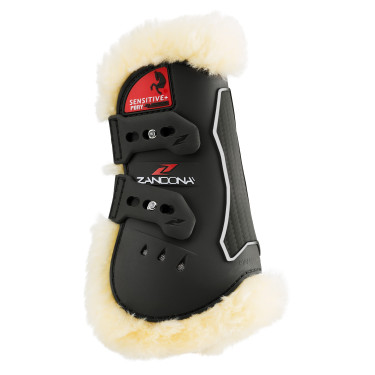 Zandona Carbon Air Sensitive+ Schafwoll-Gamaschen Pony Schwarz