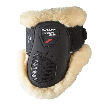 Gamaschen mit Lammfell Zandona Carbon Air Sensitive+ für junge Pferde Schwarz Edition