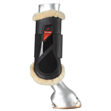 Geschlossene Gamaschen Lammfell Zandona Prince Sensitive+ hinten Schwarz