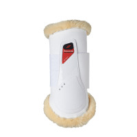 Geschlossene Gamaschen Lammfell Zandona Prince Sensitive+ hinten Weiß Weiß