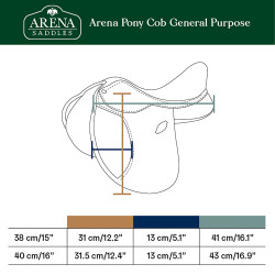 Selle Arena mixte poney cob