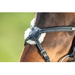 Mexikanisches HFI-Zaumzeug Schwarz