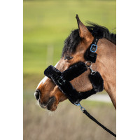 Halfter Cosy synthetisches Lammfell HFI Schwarz