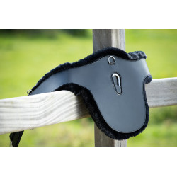 Gurtriemen mit Lammfell HFI Leder und Synthetik