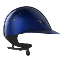 GPA 4S Speed Air TLS Helm mit Kunstleder-Visier Glänzendes Marineblau