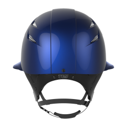 GPA 4S Speed Air TLS Helm mit Kunstleder-Visier Glänzendes Marineblau