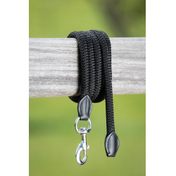 Neoprenhalfter Smart + Nylonführstrick HFI Master Schwarz / schwarz