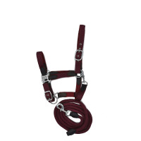 Neoprenhalfter Smart + Nylonführstrick HFI Master Bordeaux / Braun Neoprenhalfter Smart + Nylonführstrick HFI Master Bordeaux / Braun