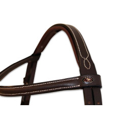 Bridon Fancy HFI mexikanisches Reithalfter Braun Bridon Fancy HFI mexikanisches Reithalfter Braun