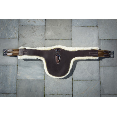 Gurt HFI Master Leder / Lammfell Schwarz