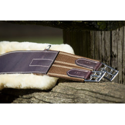 Gurt HFI Master Leder / Lammfell Schwarz