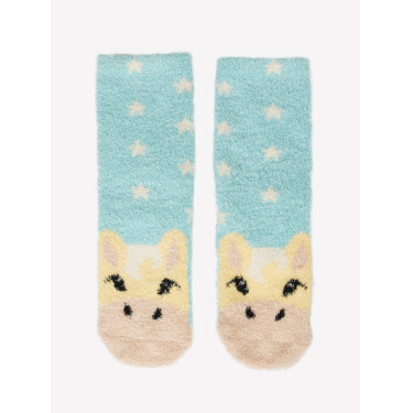LeMieux Mini Fluffy Character Socken Zitrone Gelb