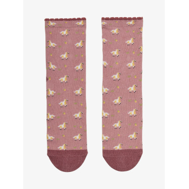 Mini LeMieux Fluffy Character Socken im 2er-Pack Zitrone Gelb