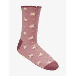 Mini LeMieux Fluffy Character Socken im 2er-Pack Zitrone Gelb