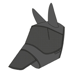 Anti-Fliegen-UV-Schutzmaske Equithème Soft mit Nasenschutz