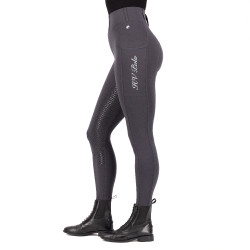 Reitleggings HV Polo Luci FullGrip Anthrazit Grau