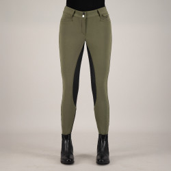 Reithose Euro-Star Arielle Winter FullGrip Khaki Gr&uuml;n