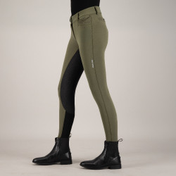 Reithose Euro-Star Arielle Winter FullGrip Khaki Gr&uuml;n