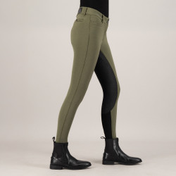 Reithose Euro-Star Arielle Winter FullGrip Khaki Gr&uuml;n