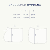 Satteldecke HV Polo Dana Dressur Natürlich Braun Satteldecke HV Polo Dana Dressur Natürlich Braun