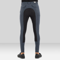 Reithose Euro-star Gabriel Grip Connect Full Magnetgrau