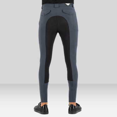 Reithose Euro-star Gabriel Grip Connect Full Magnetgrau