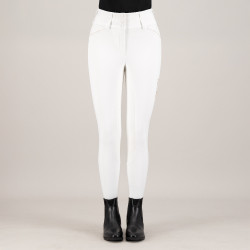 Reithose Euro-Star Aurelia Competition Grip Connect Full Weiß / Roségold Weiß