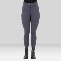 Reithose Euro-Star Aurelia Grip Connect Full Magnet Grau