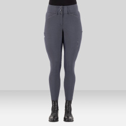 Reithose Euro-Star Aurelia Grip Connect Full Magnet Grau