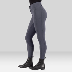 Reithose Euro-Star Aurelia Grip Connect Full Magnet Grau