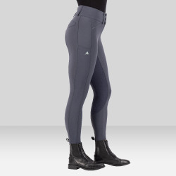 Reithose Euro-Star Aurelia Grip Connect Full Magnet Grau