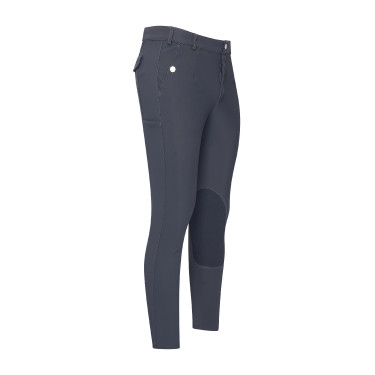 Reithose Euro-star Gabriel Grip Connect Knee Magnetgrau