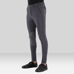Reithose Euro-star Gabriel Grip Connect Knee Magnetgrau