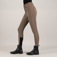 Reithose Euro-star Aurelia Diamond FullGrip Schwarze Rose Bordeaux