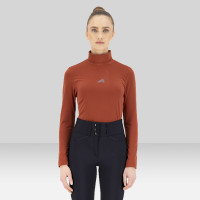 Rollkragenpullover Euro-Star Sofia Dunkles Cinna Orange