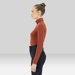 Rollkragenpullover Euro-Star Sofia Dunkles Cinna Orange Rollkragenpullover Euro-Star Sofia Dunkles Cinna Orange