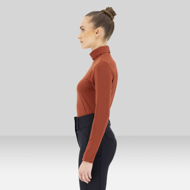 Rollkragenpullover Euro-Star Sofia Dunkles Cinna Orange Rollkragenpullover Euro-Star Sofia Dunkles Cinna Orange
