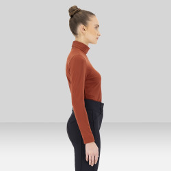 Rollkragenpullover Euro-Star Sofia Dunkles Cinna Orange Rollkragenpullover Euro-Star Sofia Dunkles Cinna Orange
